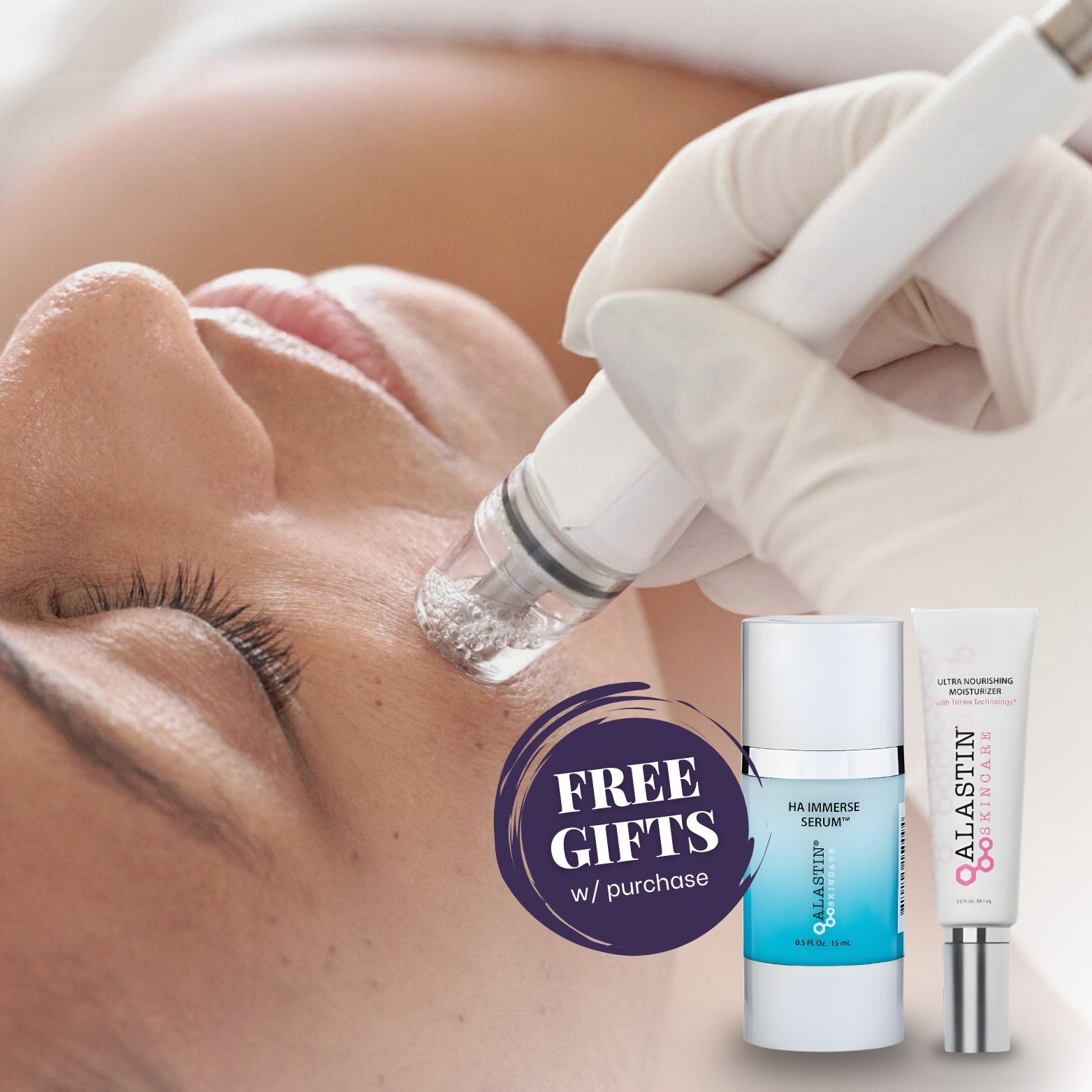 DiamondGlow® Facial Package (3 Treatments) + Complimentary ALASTIN® Skincare